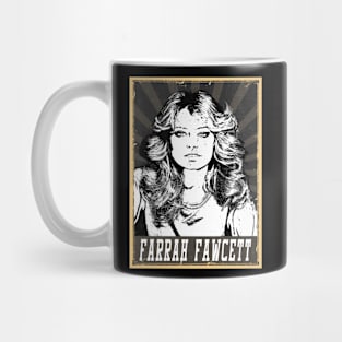 80s Style Farrah Fawcett Mug